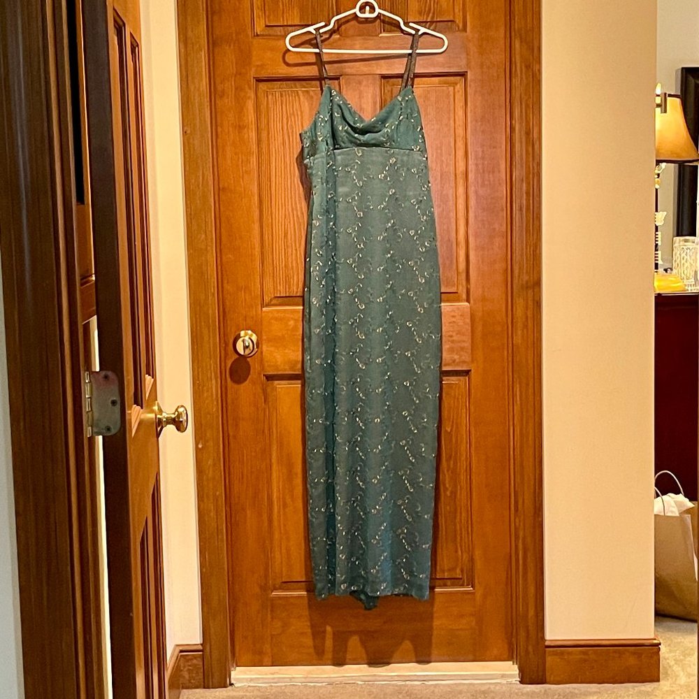 Blue and Silver BCBG Maxazria Gown